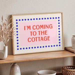 Heated Rivalry Poster Print, I'm Coming to the Cottage Quote Wall Art, Ilya Rozanov Shane Hollander, Booktok Hockey Smut, Cottagecore Decor