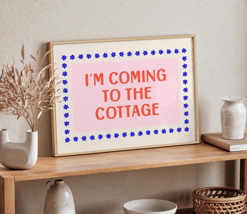 Heated Rivalry Poster Print, I'm Coming to the Cottage Quote Wall Art, Ilya Rozanov Shane Hollander, Booktok Hockey Smut, Cottagecore Decor