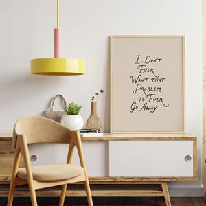 Heated Rivalry Quote Poster Print, Ilya Rozanov Shane Hollander Wall Art, Booktok Hockey Smut I Don't Ever Want That Problem to Ever Go Away
