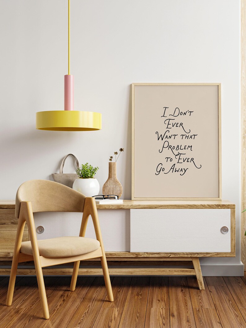 Heated Rivalry Quote Poster Print, Ilya Rozanov Shane Hollander Wall Art, Booktok Hockey Smut I Don't Ever Want That Problem to Ever Go Away