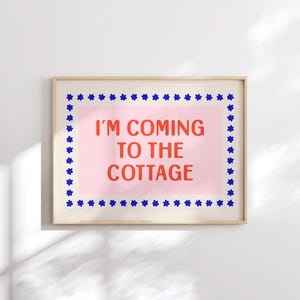 I'm Coming to the Cottage Heated Rivalry Poster Print, Ilya Rozanov Quote Wall Art, Shane Hollander, Booktok Hockey Smut, Cottagecore Decor
