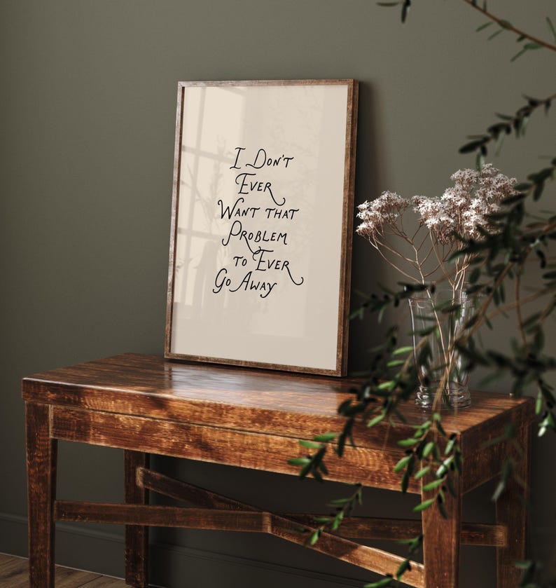 Heated Rivalry Quote Poster Print, Ilya Rozanov Shane Hollander Wall Art, Booktok Hockey Smut I Don't Ever Want That Problem to Ever Go Away