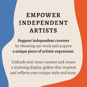 Empower Independent Artists: Support independent creators by choosing our work and acquire a unique piece of artistic expression. Unleash your inner curator and create a stunning display gallery for your Samsung Frame TV that inspires your story.
