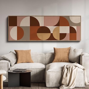 Extra Large Long Horizontal Wall Art, Tall Narrow Wall Art, Oversized Panoramic Print, Above Couch Art, Large Scale Mid Century Wall Art