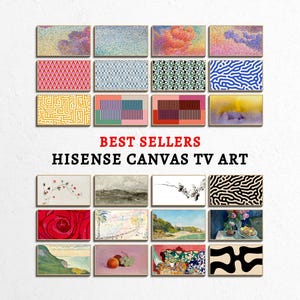 Hisense Canvas Tv Art Set Best Sellers, Samsung Frame Tv Art, Original Modern Art for Frame TV and Hisense Canvas Tv Poster Digital Download