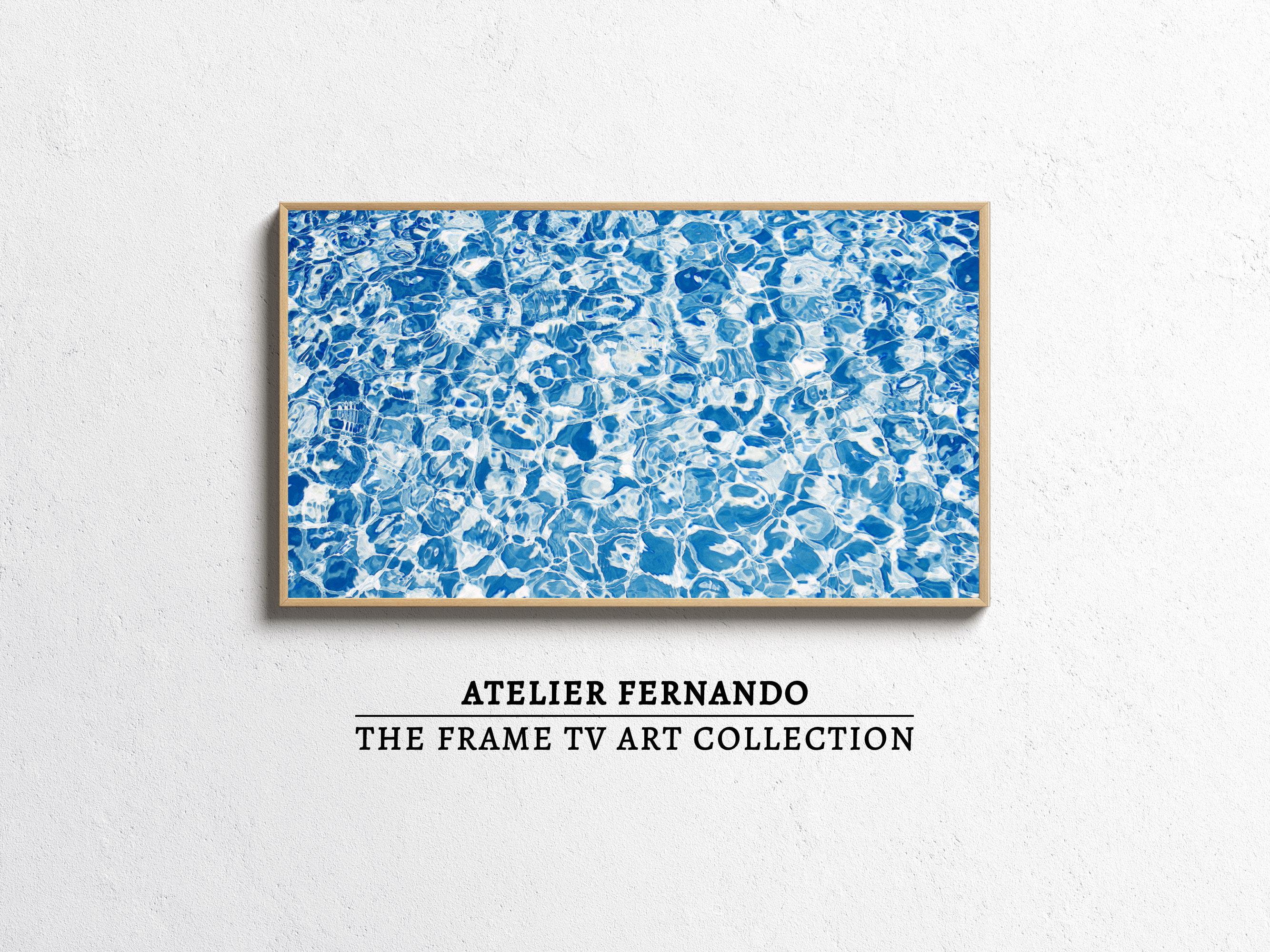 Summer Frame TV Art, Abstract Shimmering Water Reflections, Art for Samsung Frame TV, Summer Art for Hisense Canvas TV, Digital Download
