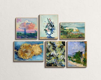 Eclectic Gallery Wall Set, Maximalist Decor, Curated Unique Gallery Wall Prints, Colorful Wall Art, Set of 6 Trendy Prints, Digital Download