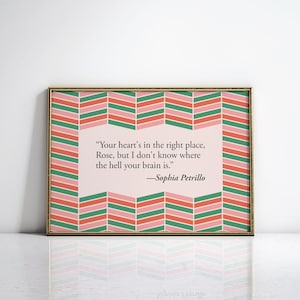 Golden Girls Quotes Wall Art, The Golden Girls Gifts, Funny Quotes Art Print, Sophia Petrillo, Funny Home Decor, The Golden Girls Printables
