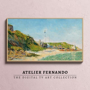 Summer Frame TV Art, Samsung Frame TV Art, Light Academia, Coastal Beach Art for The Frame TV, Digital Download, Vintage Beachy Room Decor