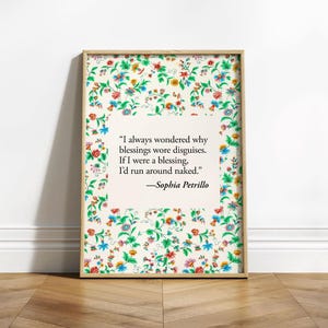 Golden Girls Wall Art, Funny Quotes Wall Art Print, Golden Girls Gifts, Sarcastic Sophia Petrillo Quote Print, Funny Tv Show Home Wall Decor