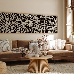 Long Horizontal Wall Art, Huge 3x9 Feet Panoramic Print, Mid Century Modern Wall Art Over the Bed, Above Couch Art, Above the Bed Decor