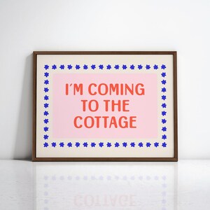 Heated Rivalry Poster Print, I'm Coming to the Cottage Quote Wall Art, Ilya Rozanov Shane Hollander, Booktok Hockey Smut, Cottagecore Decor