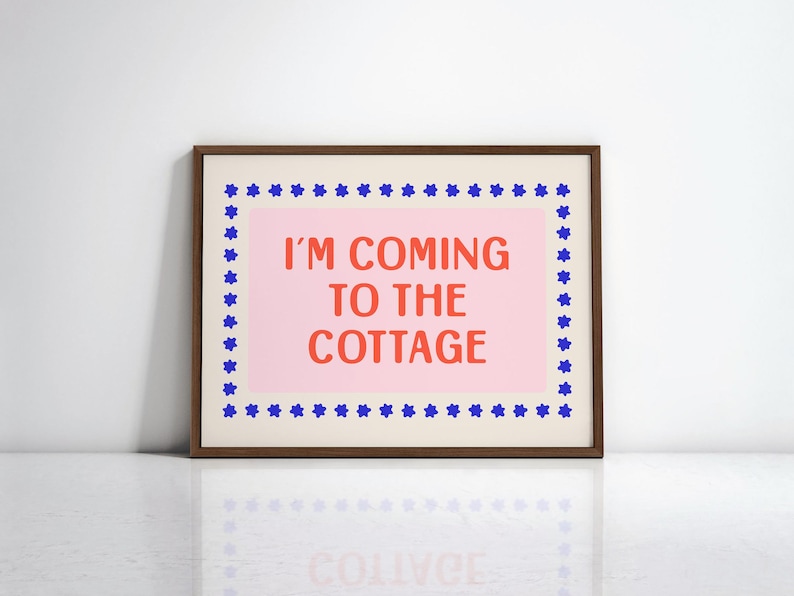 Heated Rivalry Poster Print, I'm Coming to the Cottage Quote Wall Art, Ilya Rozanov Shane Hollander, Booktok Hockey Smut, Cottagecore Decor