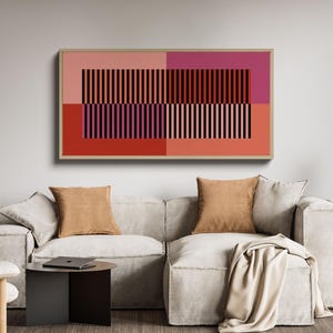 Long Horizontal Wall Art Print, Extra Large Wide Panoramic Wall Art, Mid Century Wall Art, Oversized Tall Narrow 30x60 Giclee Fine Art Print