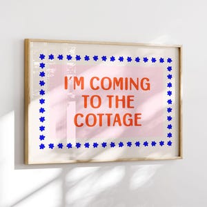 Heated Rivalry Poster Print, I'm Coming to the Cottage Quote Wall Art, Ilya Rozanov Shane Hollander, Booktok Hockey Smut, Cottagecore Decor