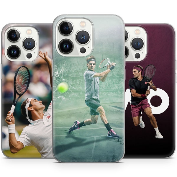 Tennis Sport Phone Case Roger Legend Cover fit for iPhone 15 Pro Max, 14 Plus, 13, 12, 11, XR, Samsung S24, S23, A54, A53, Pixel 8 Pro