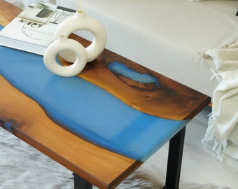 Resin Walnut Table