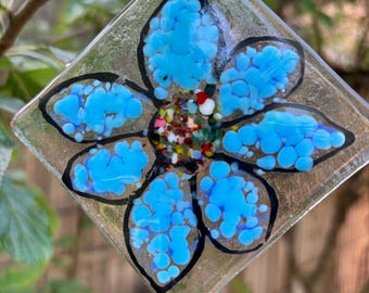 blue flower Suncatcher