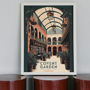 Covent Garden Poster | London Poster | West End Kunst | Digitaler Download