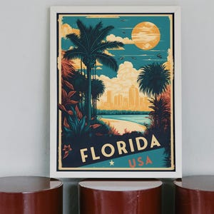 Florida Everglades Poster | Nationalpark Poster | Vintage Natur Wandkunst | Digitaler Download