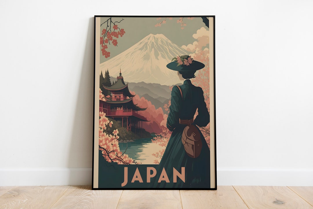 Japan Vintage Travel Poster | Retro Wall Art | Home Decor | Unique Gift ...