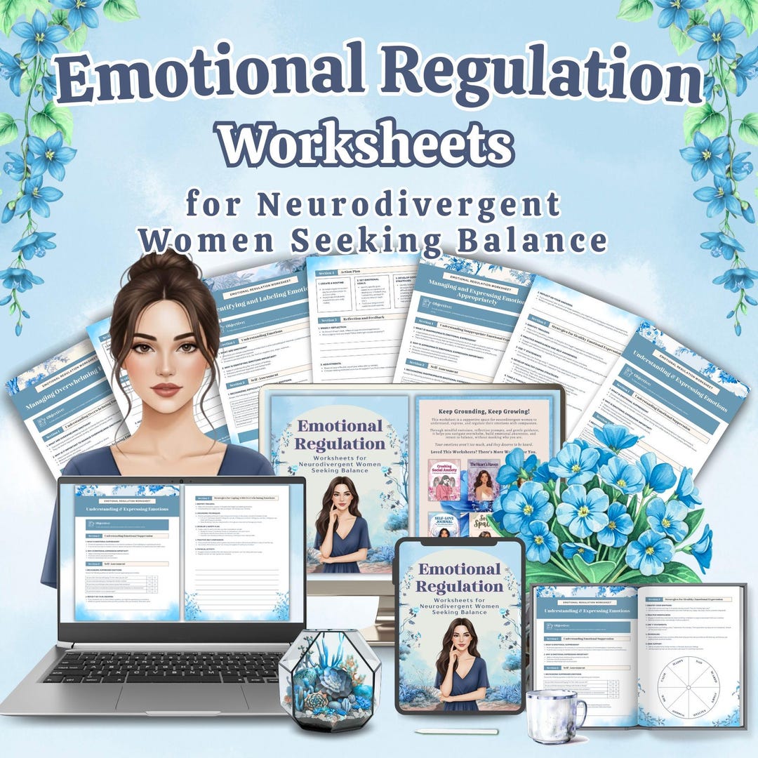 Emotional Regulation Worksheets for ADHD & Autistic Women | Coping ...