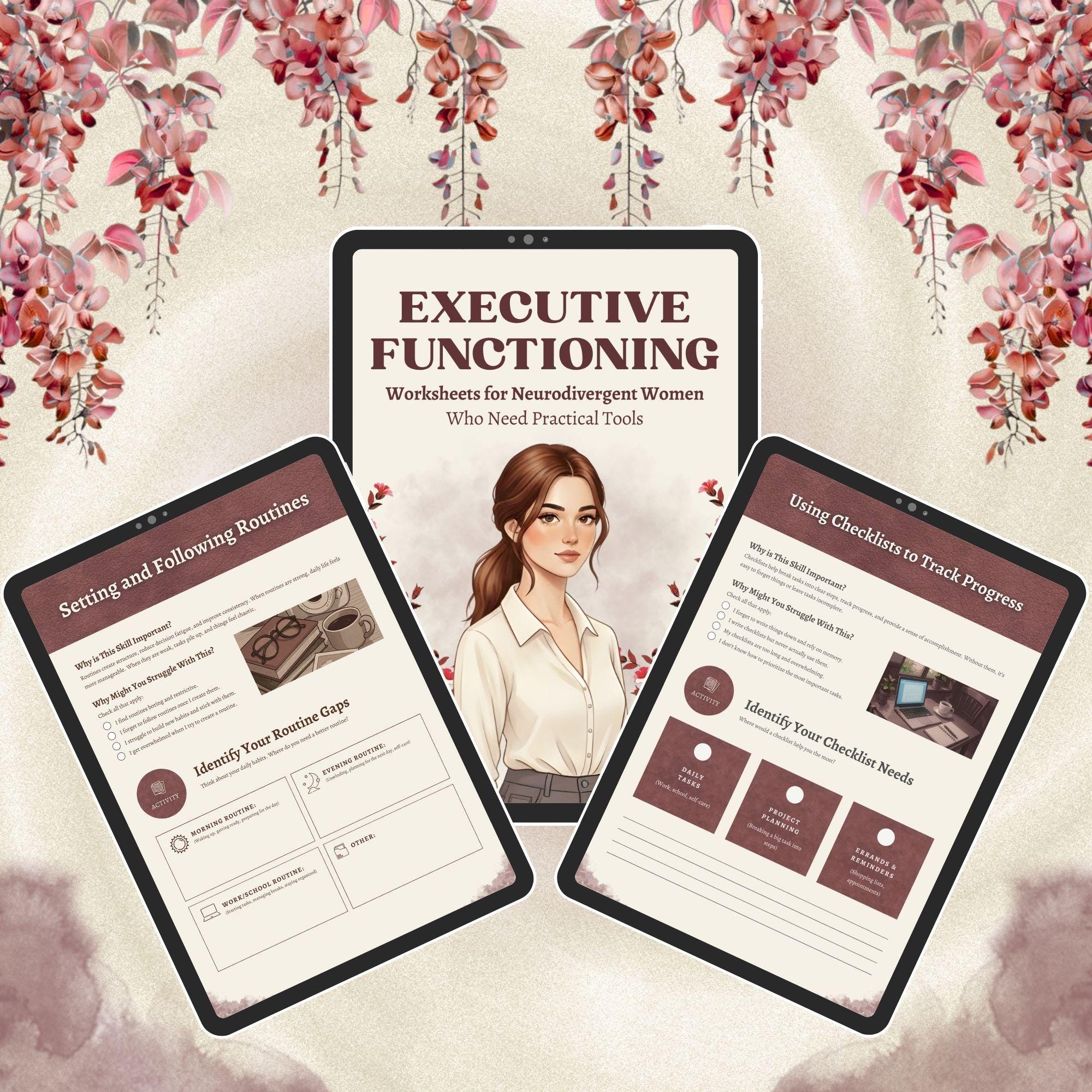 Executive Functioning Worksheets for ADHD & Autistic Women ...