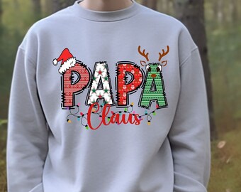 Papa Christmas Png, Papa Claus Png, Christmas Png, Retro Christmas png, Christmas Sublimation, Santa Hat Png