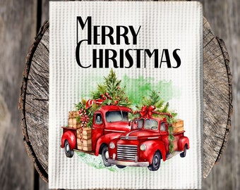 Merry Christmas, Christmas truck towel Christmas Clipart, Christmas towel, Instant Digital Download, Sublimation Designs, Hot Choc Mug