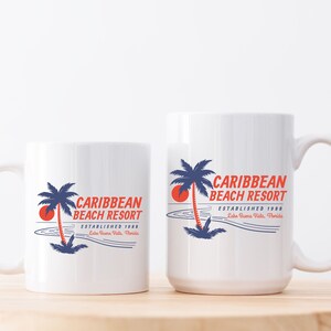 Caribbean Beach Resort Disney Resort White Mug