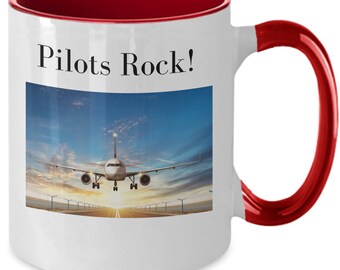 Pilots rock,  Aviation Excellence Professional Jet Pilot Essentials, Jet Pilot's Toolbox: Gear for High Performance Flying, Pilot's Mug,