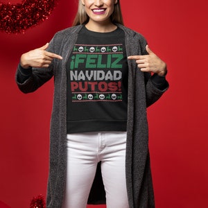 Feliz Navidad Sweatshirt, Merry Christmas, Feliz Navidad, Cholo Sweater, Unisex Sweatshirt, Feliz Navidad Gift, Latina Christmas, Mexican