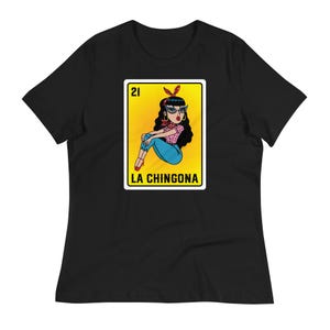 La Chingona Loteria de Mexico Maglietta vintage essenziale del bingo messicano, maglietta messicana La Chingona, maglietta femminista, donne forti messicane,