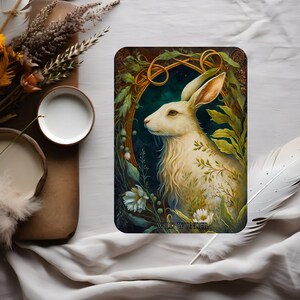 100 ou 250 défi d'épargne à gratter | Insertion pour enveloppe pour reliure A5 | Collection Royal White Fauna | Merveille sauvage | Lapin albinos blanc royal