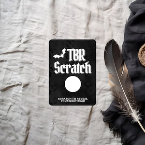 Cartes à gratter TBR pour amateurs de livres à faire soi-même | Marchandise du livre | Marchandise livresque | Cadeau pour les lecteurs de livres | À lire stack | Bibliothèque personnelle