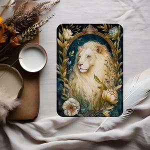 100 ou 250 défi d'épargne à gratter | Insertion pour enveloppe pour reliure A5 | Collection Royal White Fauna | Merveille sauvage | Lion d'Afrique royal