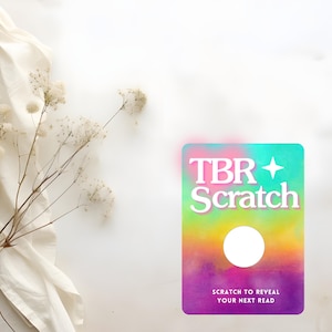 Cartes à gratter TBR pour amateurs de livres à faire soi-même | Marchandise du livre | Marchandise livresque | Cadeau pour les lecteurs de livres | À lire stack | Bibliothèque personnelle
