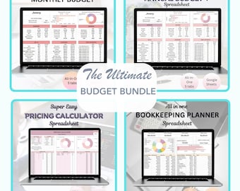 Ultimate Annual Budget Spreadsheet Excel Google Sheets Budget Template Monthly Budget Tracker Financial Planner Bill Tracker Debt Tracker