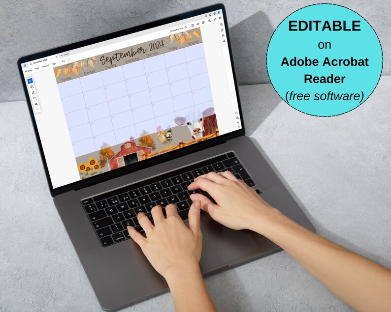 EDITABLE September 2024 Calendar Printable, Back to School 2024