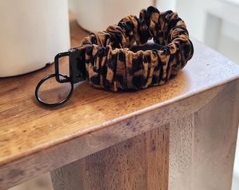 Cotton Keychain Wristlet | Fabric Key Fob Strap | Handmade Wristlet for Keys