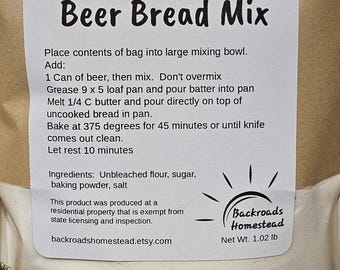 Sweet & Buttery Beer Bread Mix | Easy No Yeast Baking Kit