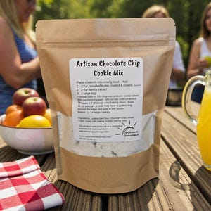 Chocolate Chip Cookie Mix/ Homemade Style/Real Ingredients/Aluminum Free Baking Powder/Gift Ready