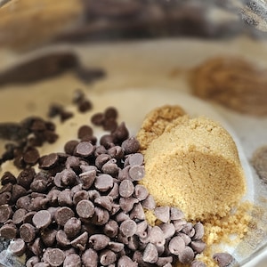 Mezcla para galletas con chispas de chocolate, galletas caseras estilo panadería, regalo para hornear en Navidad imagen 8