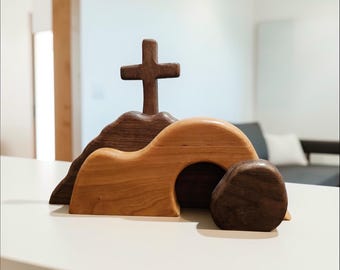 Leere Grab-Ostern-Aufsteller | Christliche Auferstehung Dekoration