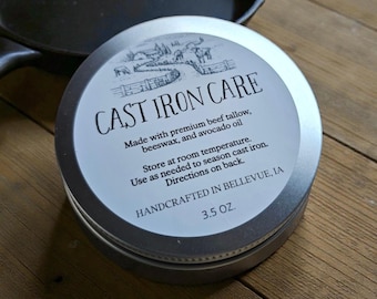 Curado de hierro fundido: cuidado totalmente natural para sartenes, ollas y sartenes.