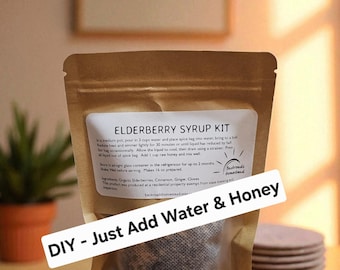 Organic DIY Elderberry Syrup Kit | Family Size Make Your Own Syrup