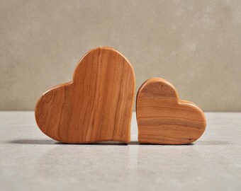 Handcrafted Wooden Hearts