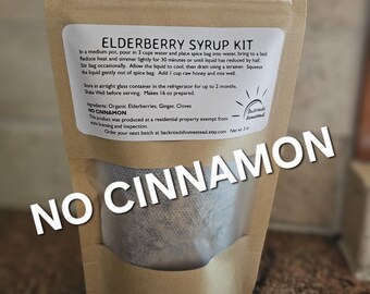 Elderberry Syrup Kit - NO CINNAMON / Kids & Adults