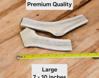 Large Elk Antler Dog Chew – Natural Long Lasting Treat (20–35 lbs) | Full Split Durable Dental Chew – Large Dog Chew, Dental Dog Treat