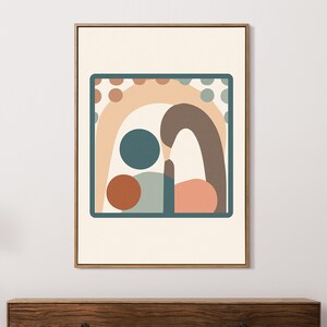 Modern Abstract Wall Print Abstract Poster Swan Wall Art Modern Wall Art Modern Printable Art Digital Download - MadeLively